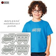 Reflexní nažehlovací aplikace s oblíbenými vláčky